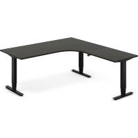 H&aelig;ve-s&aelig;nkebord DNA, Antracit 1800x2000 mm H&oslash;jre 3-ben/Sort