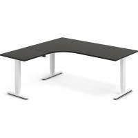 H&aelig;ve-s&aelig;nkebord DNA, Antracit 1800x1800 mm Venstre 3-ben/Hvid