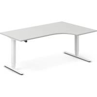 H&aelig;ve-s&aelig;nkebord DNA, Lysgr&aring; 1800x1200 mm H&oslash;jre 2-ben/Hvid