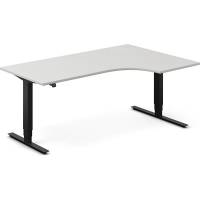 H&aelig;ve-s&aelig;nkebord DNA, Lysgr&aring; 1800x1200 mm H&oslash;jre 2-ben/Sort