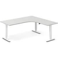 H&aelig;ve-s&aelig;nkebord DNA, Lysgr&aring; 1800x1800 mm H&oslash;jre 3-ben/Hvid