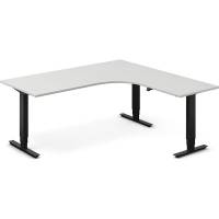 H&aelig;ve-s&aelig;nkebord DNA, Lysgr&aring; 1800x1800 mm H&oslash;jre 3-ben/Sort