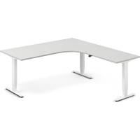 H&aelig;ve-s&aelig;nkebord DNA, Lysgr&aring; 1800x2000 mm H&oslash;jre 3-ben/Hvid