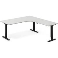 H&aelig;ve-s&aelig;nkebord DNA, Lysgr&aring; 1800x2000 mm H&oslash;jre 3-ben/Sort