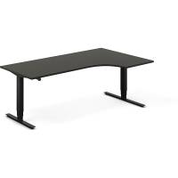 H&aelig;ve-s&aelig;nkebord DNA, Antracit 2000x1200 mm H&oslash;jre 2-ben/Sort