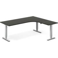 H&aelig;ve-s&aelig;nkebord DNA, Antracit 2000x1800 mm H&oslash;jre 3-ben/Alugr&aring;