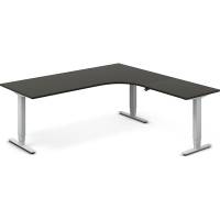 H&aelig;ve-s&aelig;nkebord DNA, Antracit 2000x2000 mm H&oslash;jre 3-ben/Alugr&aring;