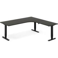 H&aelig;ve-s&aelig;nkebord DNA, Antracit 2000x2000 mm H&oslash;jre 3-ben/Sort
