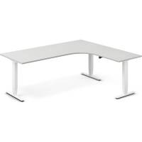 H&aelig;ve-s&aelig;nkebord DNA, Lysgr&aring; 2000x1800 mm H&oslash;jre 3-ben/Hvid