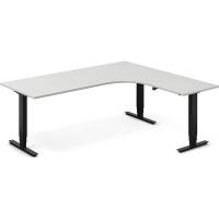 H&aelig;ve-s&aelig;nkebord DNA, Lysgr&aring; 2000x1800 mm H&oslash;jre 3-ben/Sort