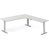 H&aelig;ve-s&aelig;nkebord DNA, Lysgr&aring; 2000x2200 mm H&oslash;jre 3-ben/Alugr&aring;