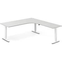 H&aelig;ve-s&aelig;nkebord DNA, Lysgr&aring; 2000x2200 mm H&oslash;jre 3-ben/Hvid