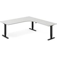 H&aelig;ve-s&aelig;nkebord DNA, Lysgr&aring; 2000x2200 mm H&oslash;jre 3-ben/Sort