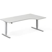 H&aelig;ve-s&aelig;nkebord DNA, Lysgr&aring; 2000x1200 mm Venstre 2-ben/Alugr&aring;