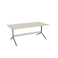 Bord Atlas 1134, 1800x900mm, h&oslash;jde 720, eg h&oslash;jtrykslaminat, gr&aring;t stel