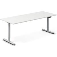 H&aelig;ve-s&aelig;nkebord DNA, Hvid 2000x800mm 2-ben/Alugr&aring;