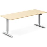 H&aelig;ve-s&aelig;nkebord DNA, Birk 2000x800 mm 2-ben/Alugr&aring;