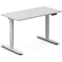 H&aelig;ve-s&aelig;nkebord DNA, Lysgr&aring; 1200x600 mm 2-ben/Alugr&aring;