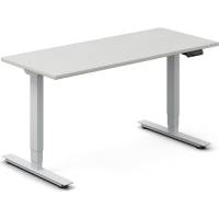 H&aelig;ve-s&aelig;nkebord DNA, Lysgr&aring; 1400x600 mm 2-ben/Alugr&aring;