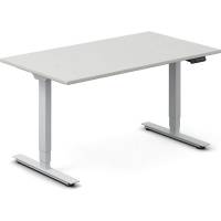 H&aelig;ve-s&aelig;nkebord DNA, Lysgr&aring; 1400x800 mm 2-ben/Alugr&aring;