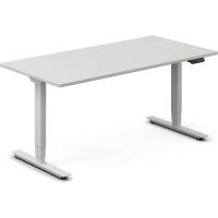 H&aelig;ve-s&aelig;nkebord DNA, Lysgr&aring; 1600x800 mm 2-ben/Alugr&aring;