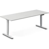 H&aelig;ve-s&aelig;nkebord DNA, Lysgr&aring; 1800x800 mm 2-ben/Alugr&aring;