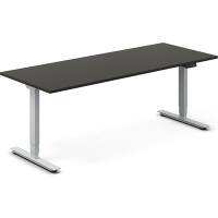 H&aelig;ve-s&aelig;nkebord DNA, Antracit 2000x800 mm 2-ben/Alugr&aring;