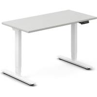 H&aelig;ve-s&aelig;nkebord DNA, Lysgr&aring; 1200x600 mm 2-ben/Hvid