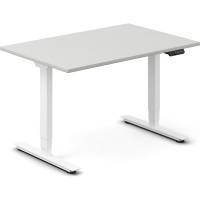 H&aelig;ve-s&aelig;nkebord DNA, Lysgr&aring; 1200x800 mm 2-ben/Hvid