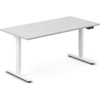 H&aelig;ve-s&aelig;nkebord DNA, Lysgr&aring; 1600x800 mm 2-ben/Hvid