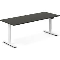 H&aelig;ve-s&aelig;nkebord DNA, Antracit 2000x800 mm 2-ben/Hvid