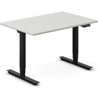 H&aelig;ve-s&aelig;nkebord DNA, Lysgr&aring; 1200x800 mm 2-ben/Sort