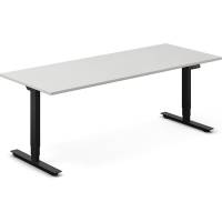 H&aelig;ve-s&aelig;nkebord DNA, Lysgr&aring; 1800x800 mm 2-ben/Sort