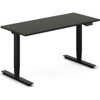 H&aelig;ve-s&aelig;nkebord DNA, Antracit 1400x600 mm 2-ben/Sort