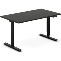 H&aelig;ve-s&aelig;nkebord DNA, Antracit 1400x800 mm 2-ben/Sort