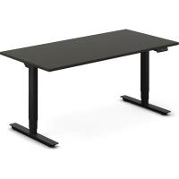 H&aelig;ve-s&aelig;nkebord DNA, Antracit 1600x800 mm 2-ben/Sort