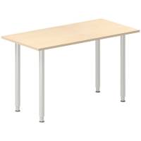 Skrivebord DNA, Birk 1200x600 mm I-ben/Alugr&aring;