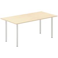 Skrivebord DNA, Birk 1800x800 mm I-ben/Alugr&aring;