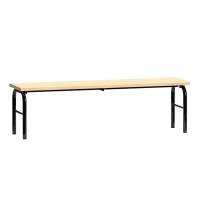 Fritstående bænk i birk laminat, bredde 1500 mm