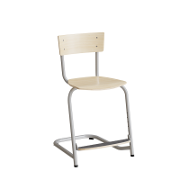 Stol Strong 270, Birk laminat, Alugr&aring;t stel