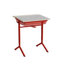 Elevbord Atlas 1128, 650x550mm, lys gr&aring; linoleum, r&oslash;dt stel