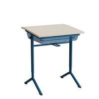 Elevbord Atlas 1128, 650x550mm, lydd&aelig;mpende eg h&oslash;jtrykslaminat, bl&aring;t stel