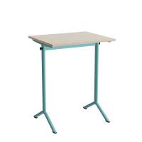 Bord Atlas 1130, 700x600mm, eg h&oslash;jtrykslaminat, turkis stel