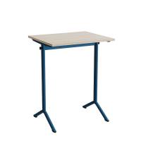 Bord Atlas 1130, 700x600mm, lydd&aelig;mpende eg h&oslash;jtrykslaminat, bl&aring;t stel