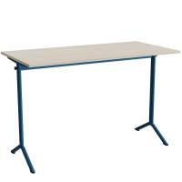 Bord Atlas 1130, 1400x700mm, lydd&aelig;mpende eg h&oslash;jtrykslaminat, bl&aring;t stel