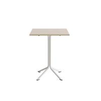 Bord Atlas 1133 700x700x900mm, Hvidpigmenteret eg med hvidt understel