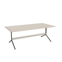 Bord Atlas 1134, 2000x1000mm, h&oslash;jde 720, eg h&oslash;jtrykslaminat, gr&aring;t stel