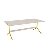 Bord Atlas 1134, 2000x1000mm, h&oslash;jde 720, eg h&oslash;jtrykslaminat, gult stel