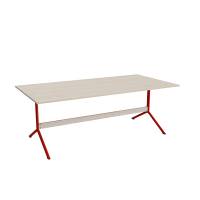 Bord Atlas 1134, 2000x1000mm, h&oslash;jde 720, eg h&oslash;jtrykslaminat, r&oslash;dt stel