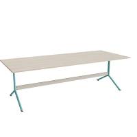 Bord Atlas 1134, 2400x1000mm, h&oslash;jde 720, eg h&oslash;jtrykslaminat, turkist stel